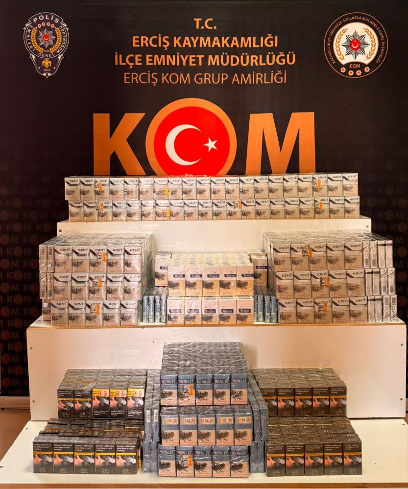 700 paket gümrük kaçağı sigara ele geçirildi