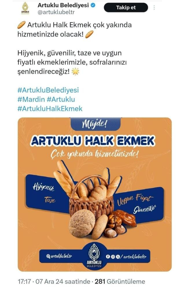 DEM'li Artuklu Belediyesinin yerine getirmediği halk ekmek vaadine tepki