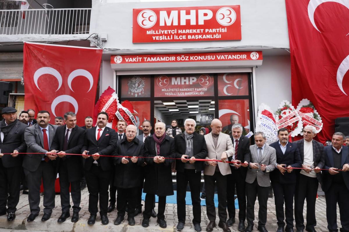 MHP Yeşilli İlçe Teşkilatı’nın Yeni Hizmet Binası Açıldı 